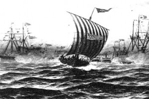 Bilde av Viking under innseilingen til Chicago